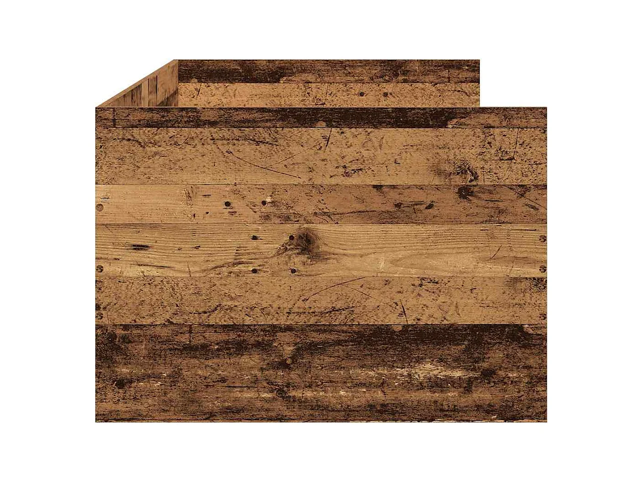 Cadre de lit de jour avec tiroirs Bois ancien 90 x 190 cm