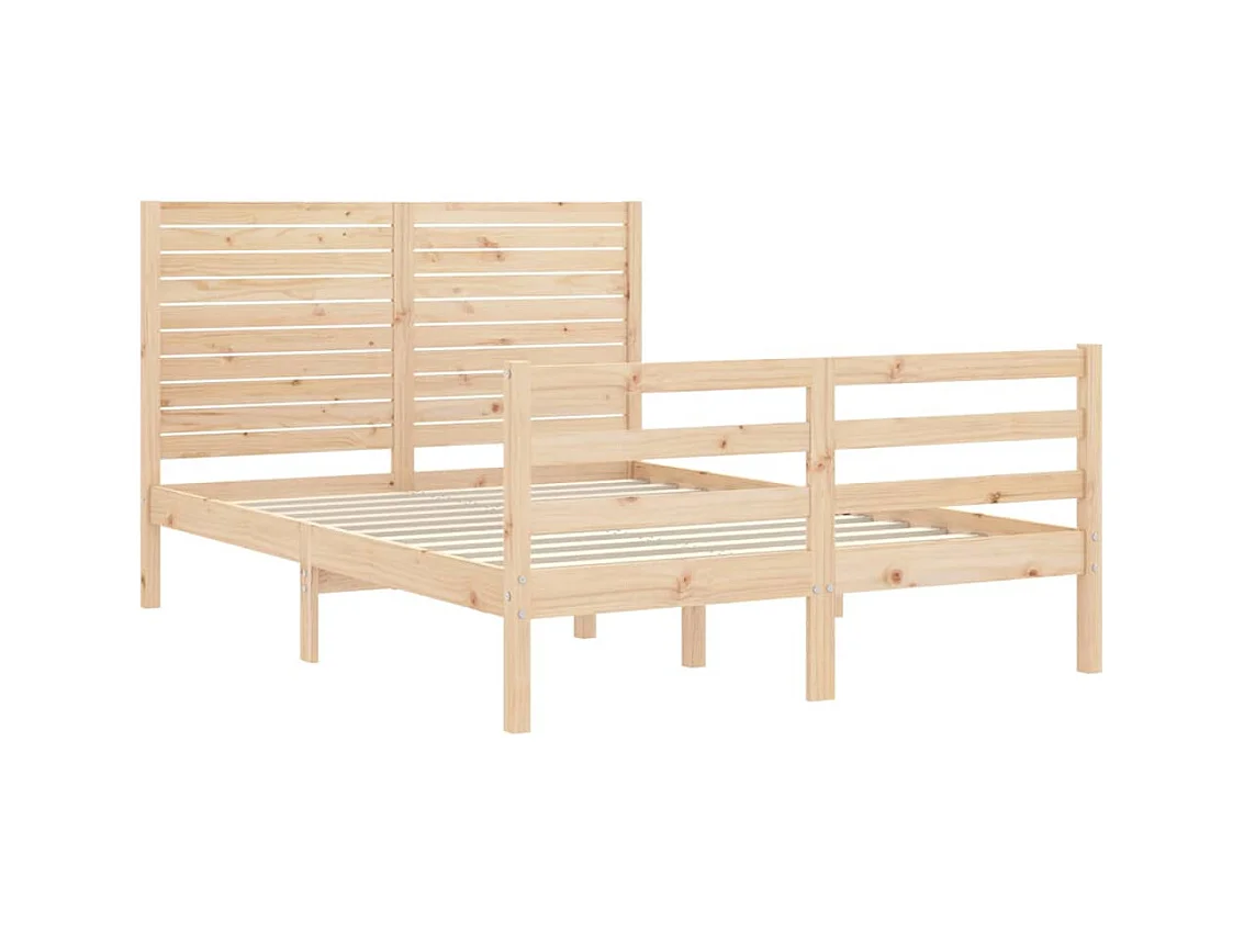 Bedframe van massief hout zonder matras