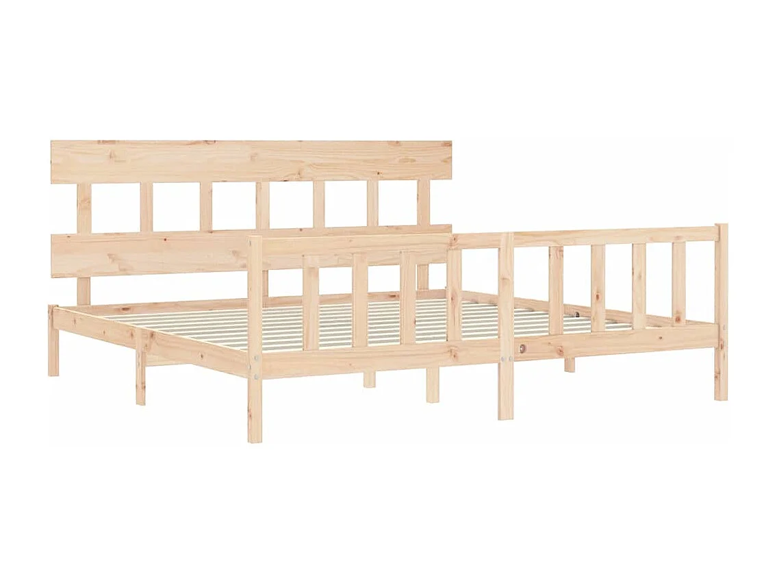 Bedframe zonder matras 200x200 cm massief grenenhout