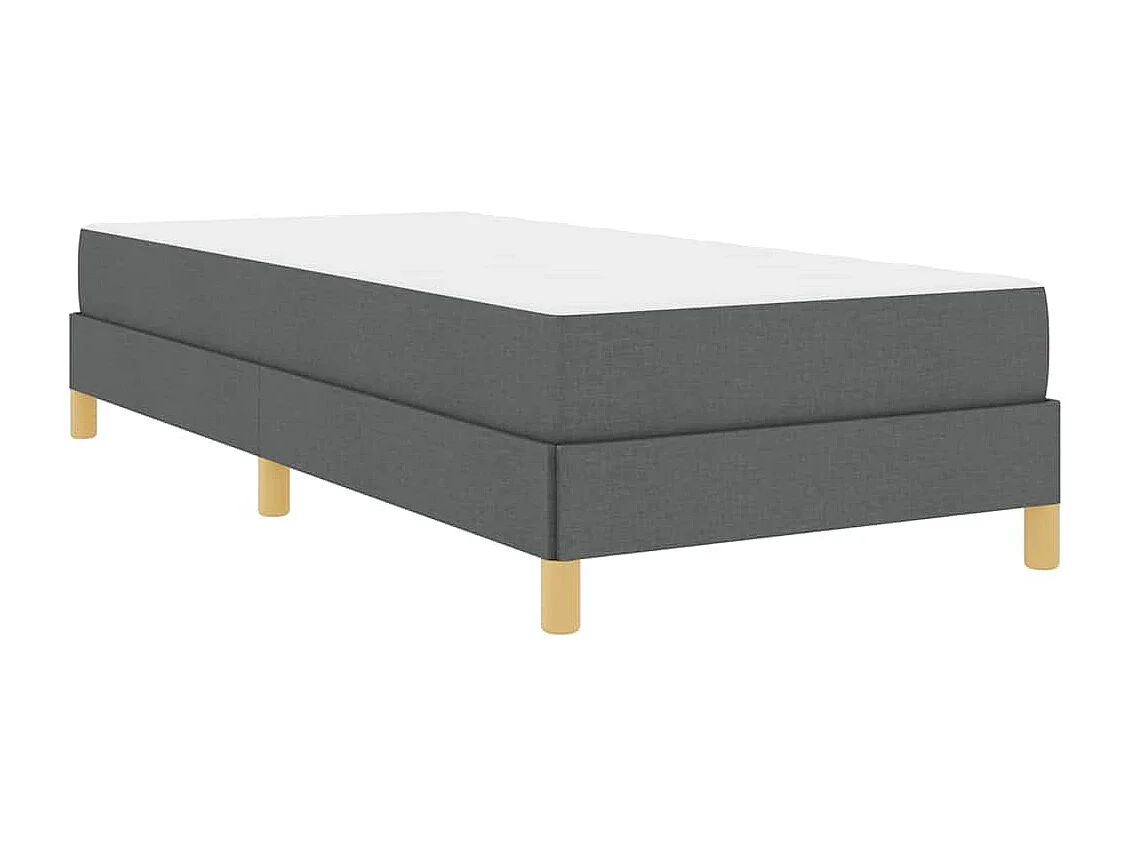 Letto a molle grigio scuro e marrone 100 x 200 cm