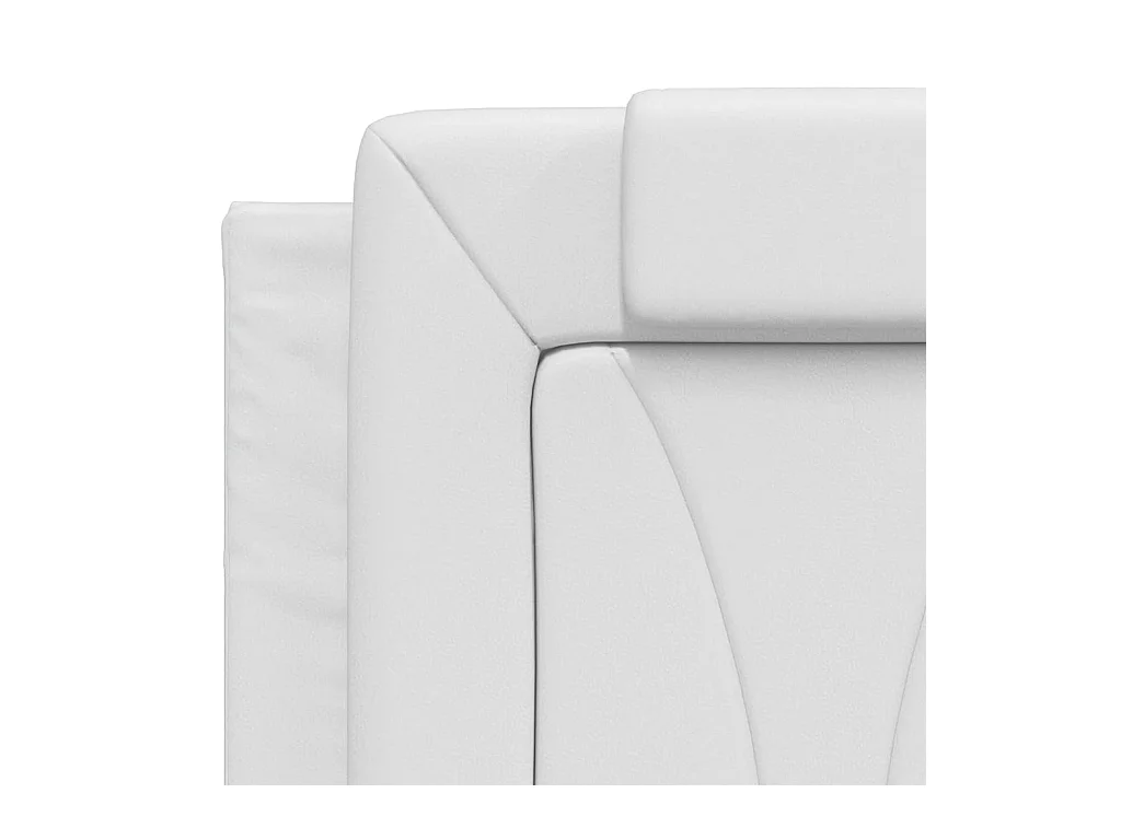 Bedframe zonder matras wit 140x200 cm kunstleer