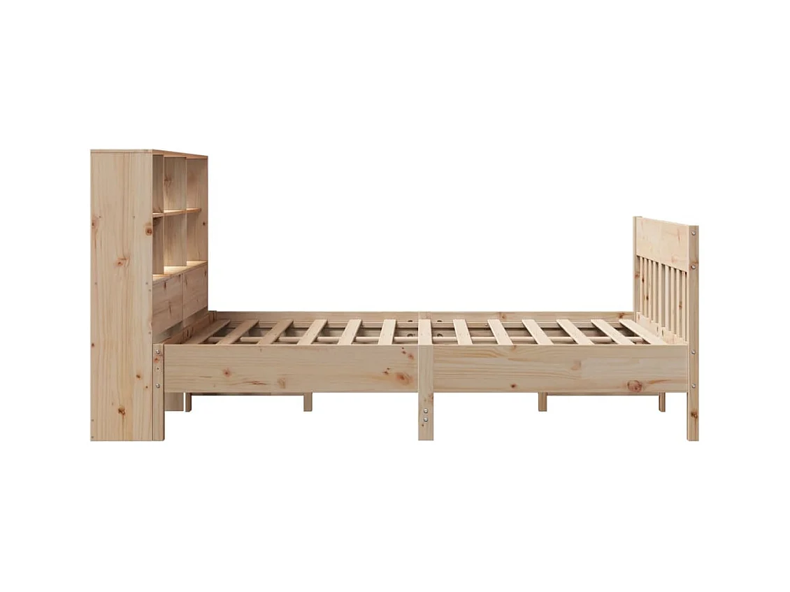 Cadre de lit sans matelas 120x200 cm bois de pin massif