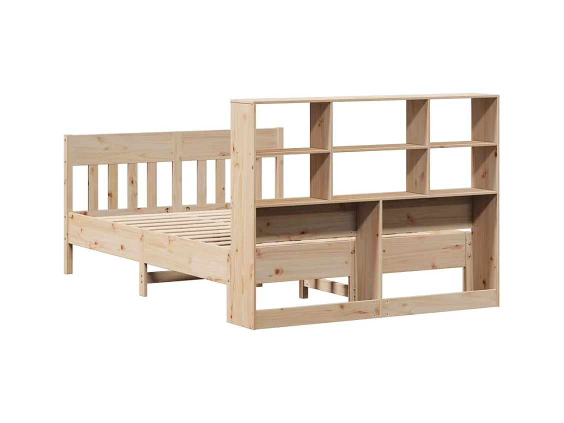 Cadre de lit sans matelas 120x200 cm bois de pin massif