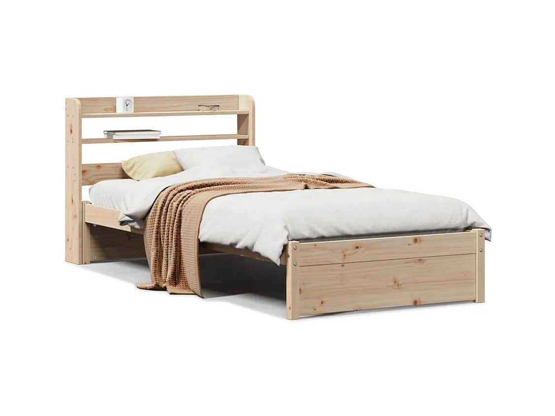 Bedframe met hoofdbord zonder matras 100x200 cm