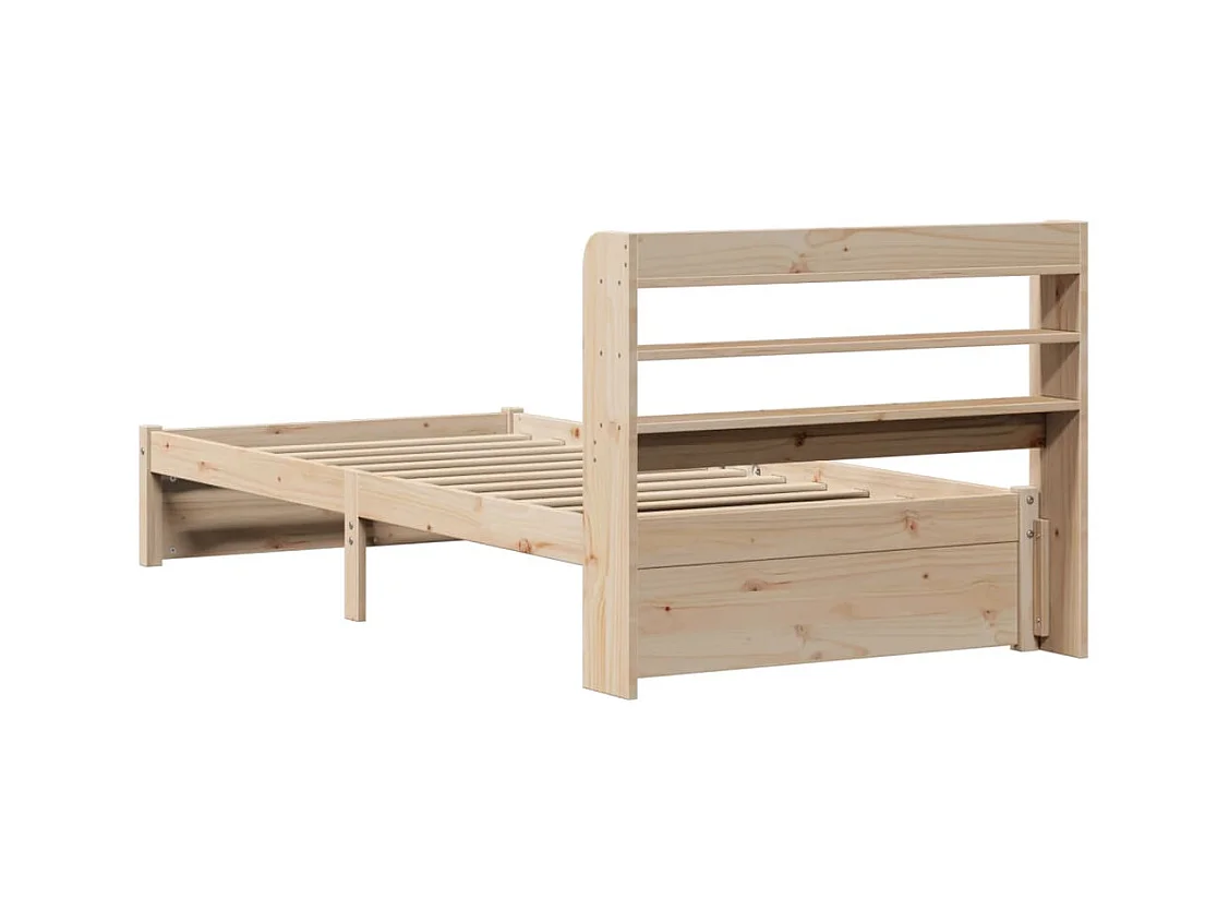 Bedframe met hoofdbord zonder matras 100x200 cm