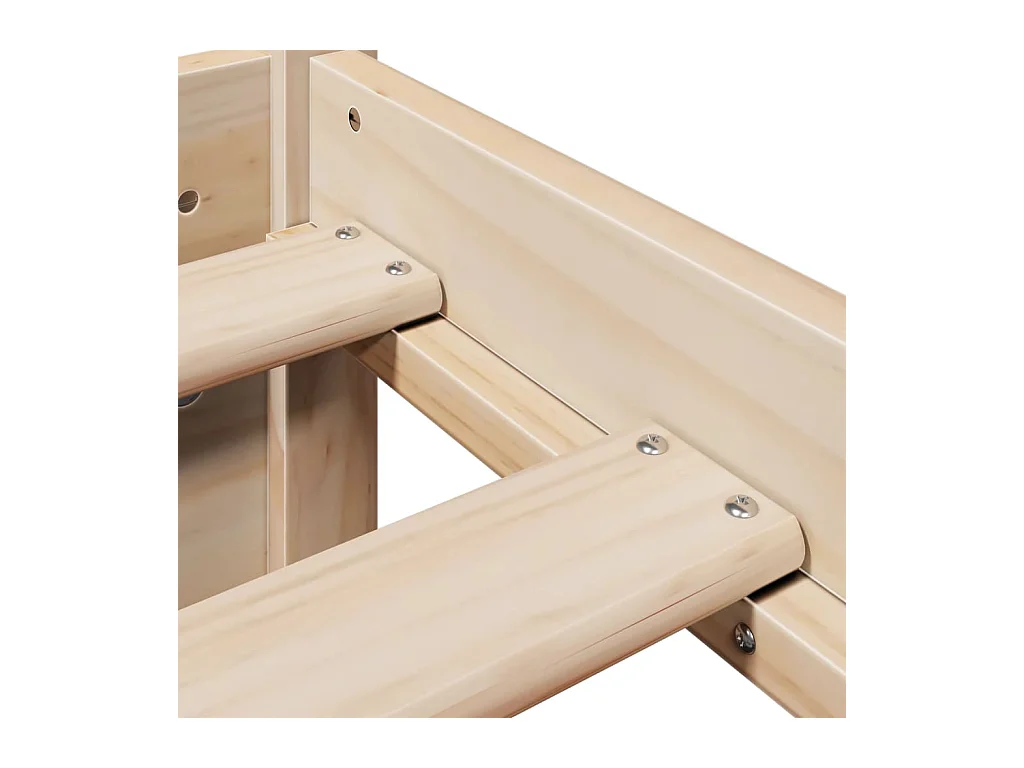 Bedframe met hoofdbord zonder matras 100x200 cm