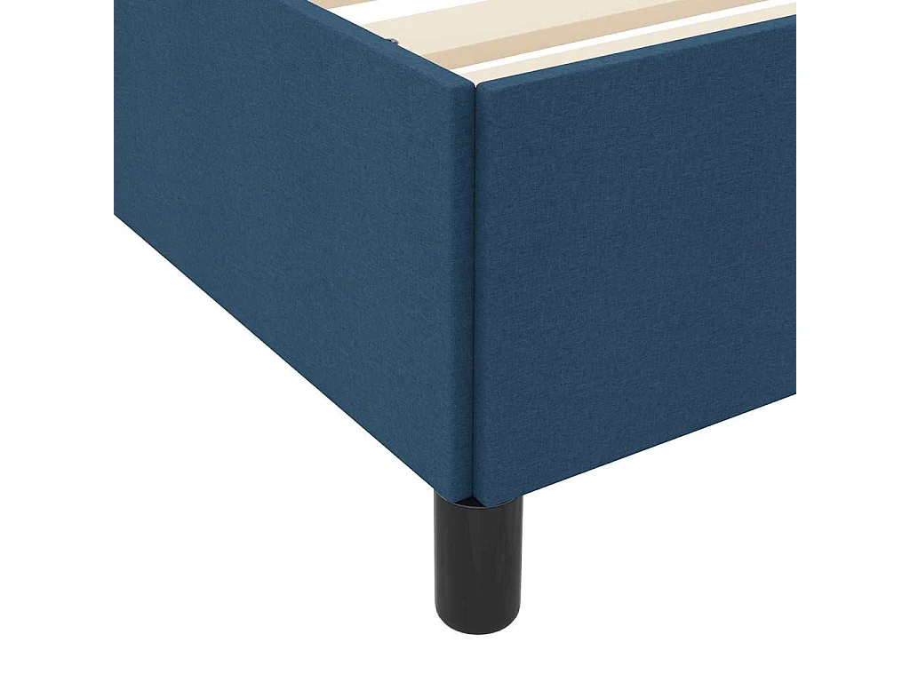 Letto Box Spring blu e nero 100 x 200 cm