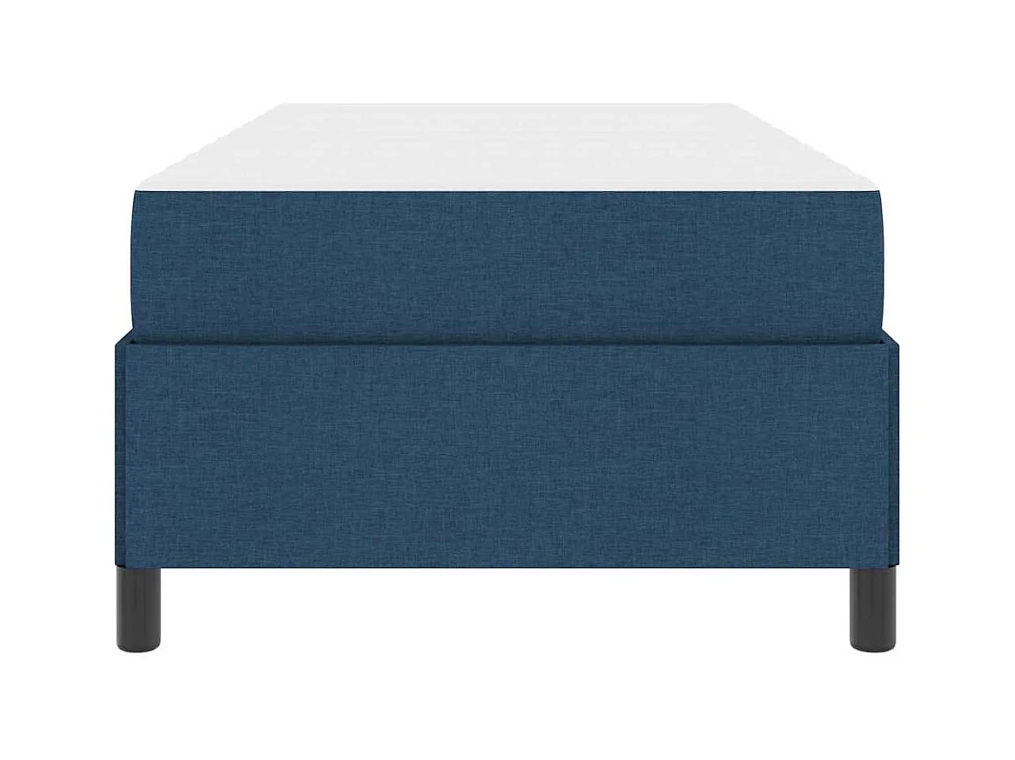 Lit à ressorts Bleu et Noir 100 x 200 cm