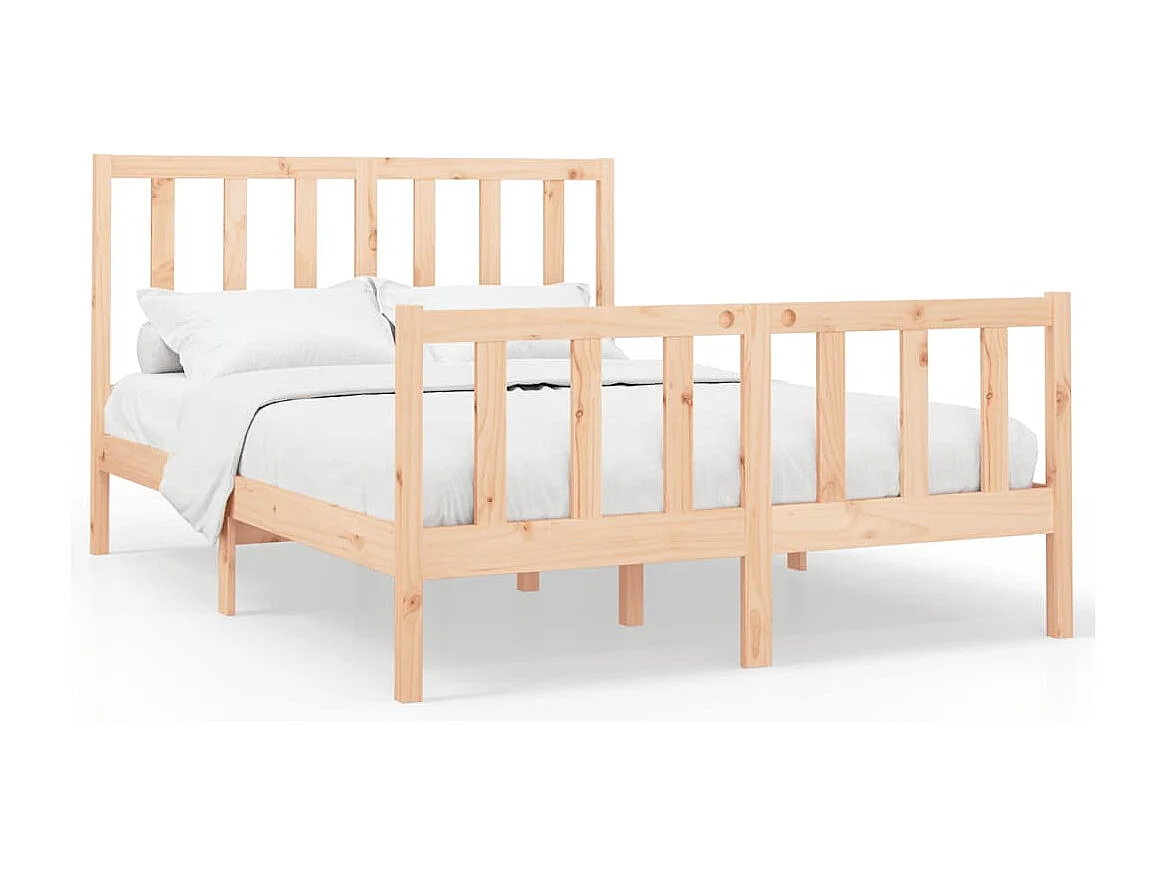 Bedframe zonder matras 140x190 cm massief grenenhout