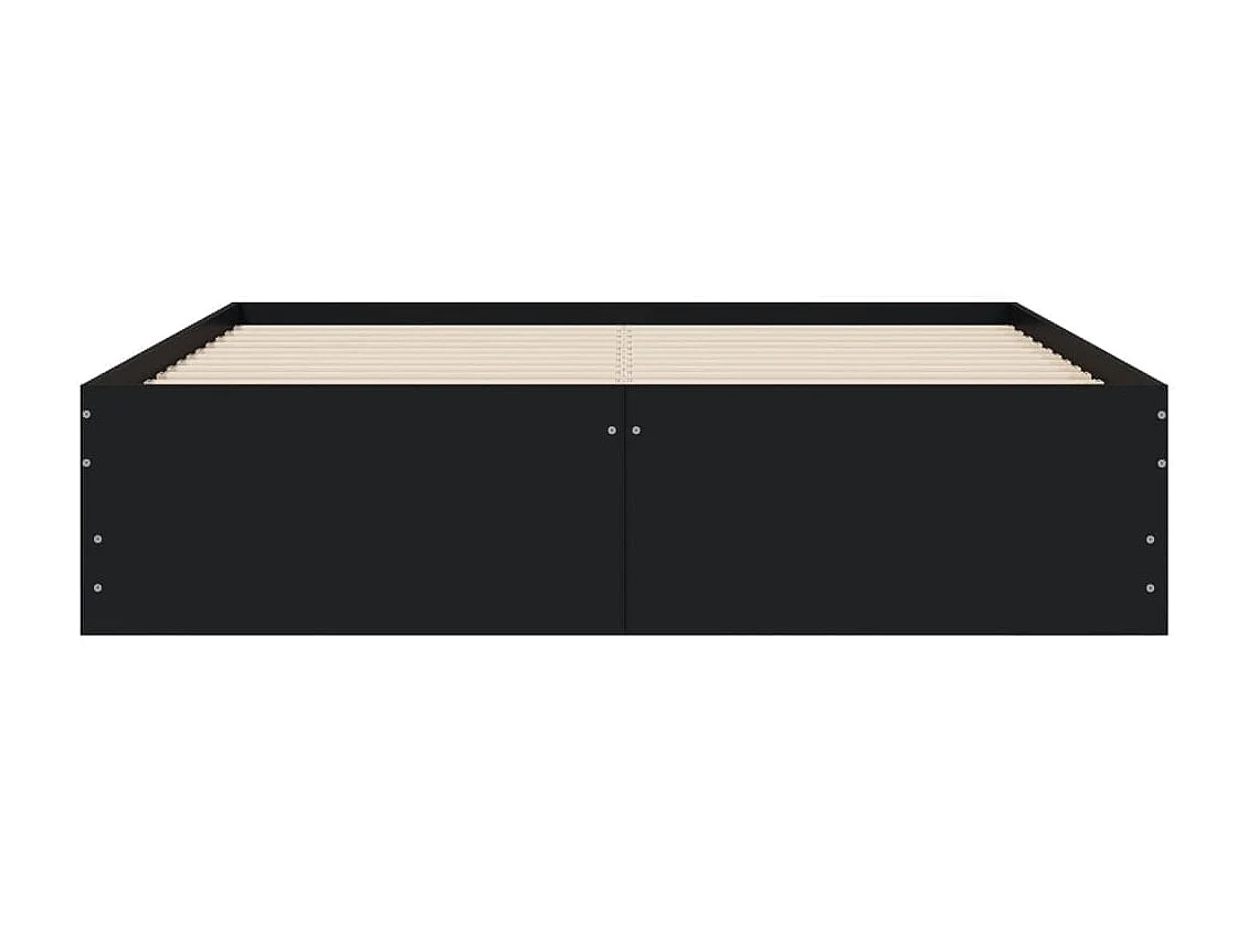 Bedframe met lades zonder matras zwart 120x190 cm