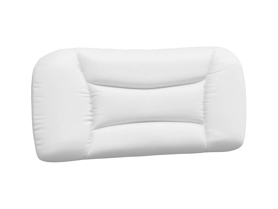 Bedframe zonder matras wit en zwart 90x190 cm kunstleer