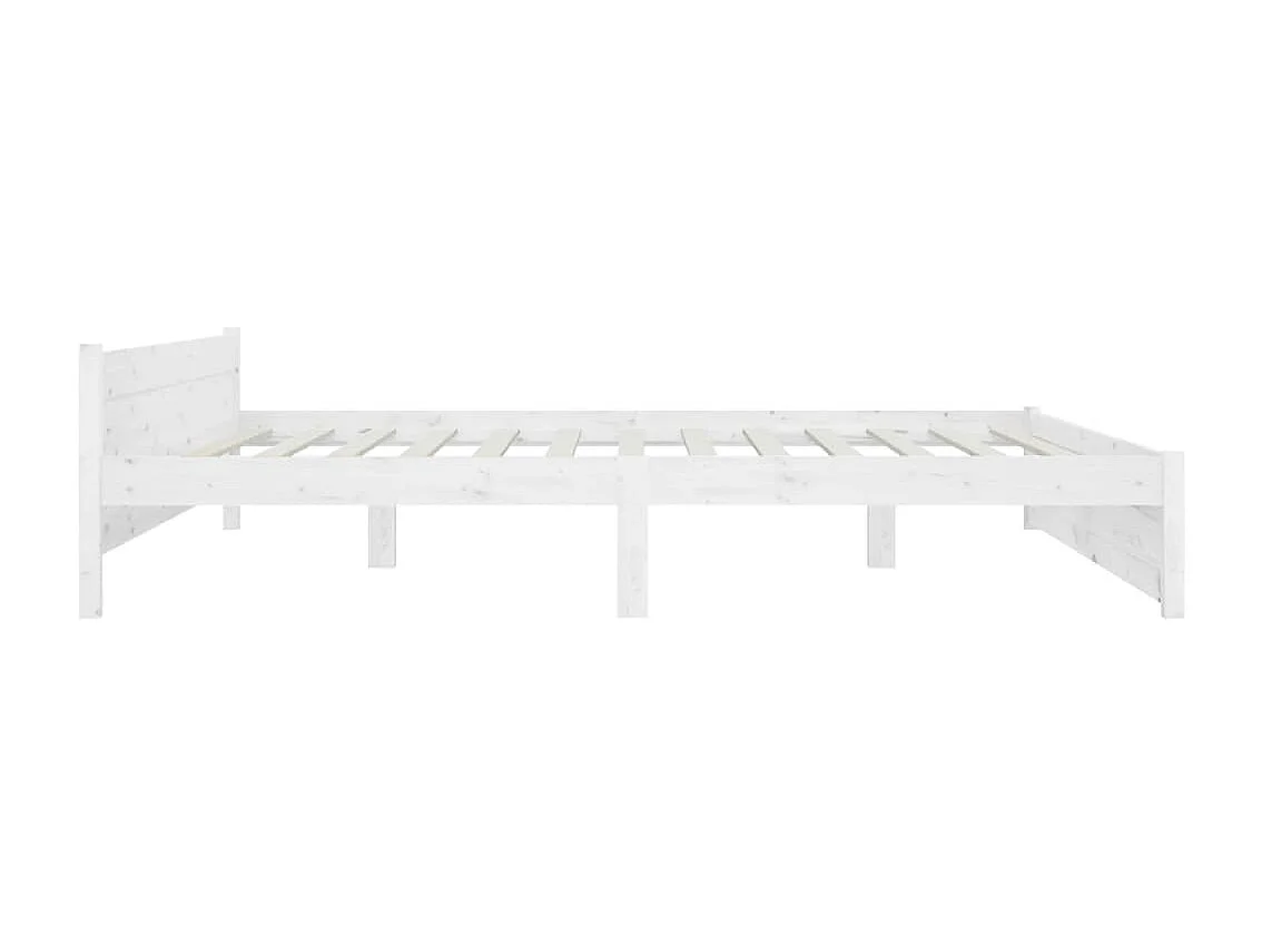Bedframe zonder matras met lades wit 200x200 cm