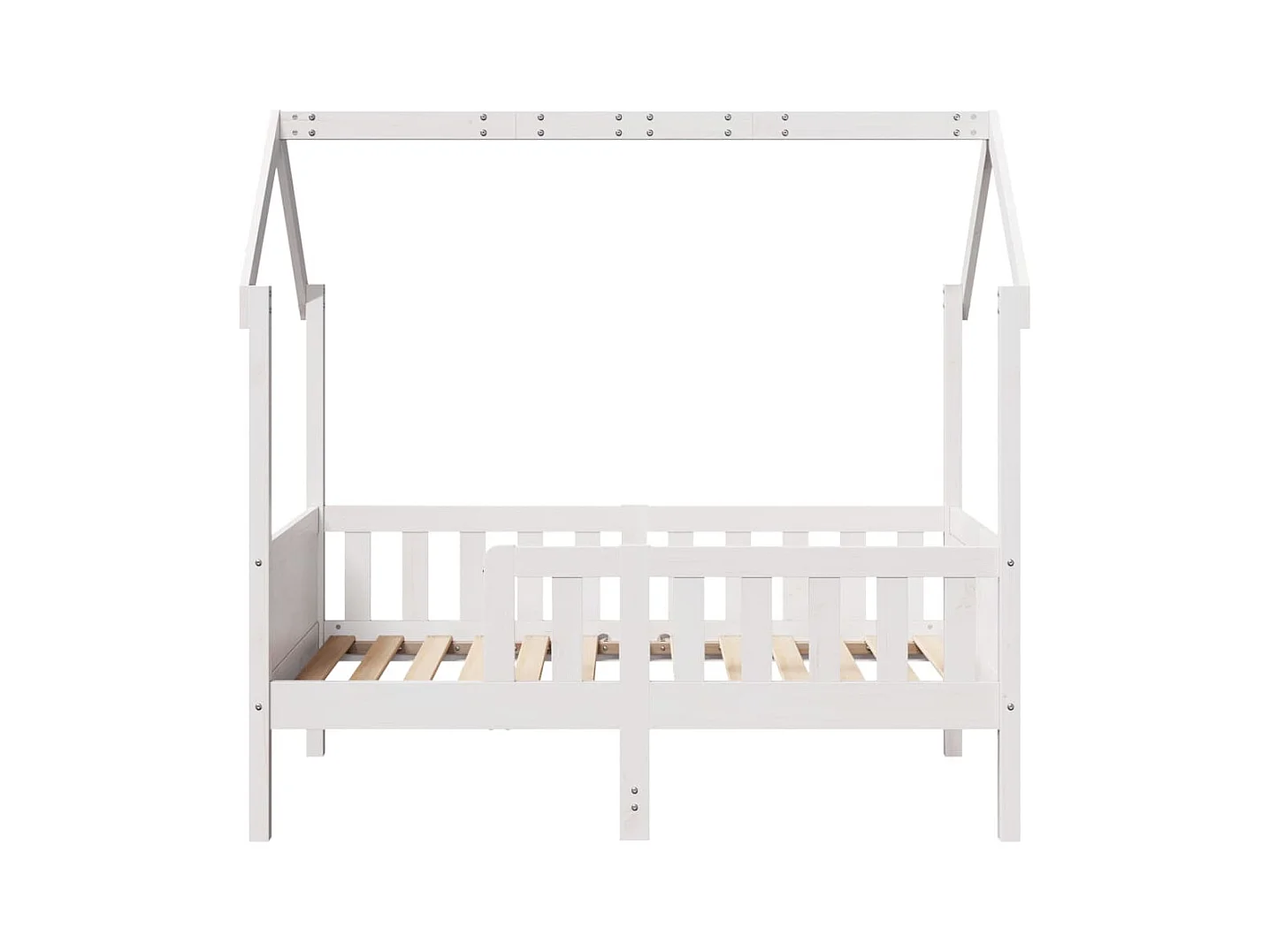 Kinderbedframe huisvorm zonder matras grenen