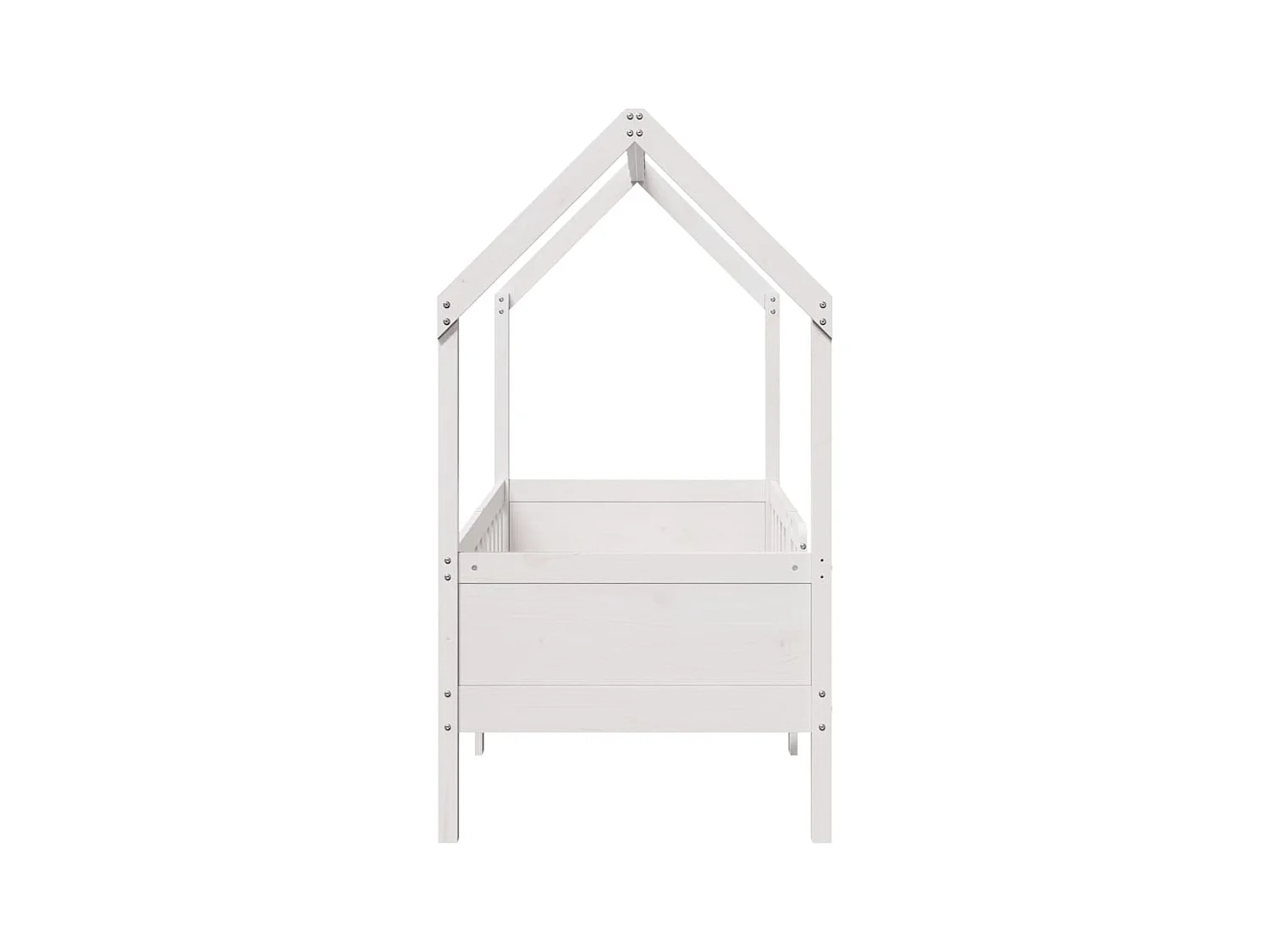 Kinderbedframe huisvorm zonder matras grenen