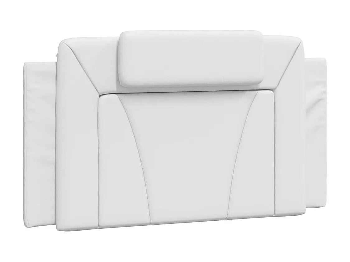 Lit avec matelas blanc 100x200 cm similicuir