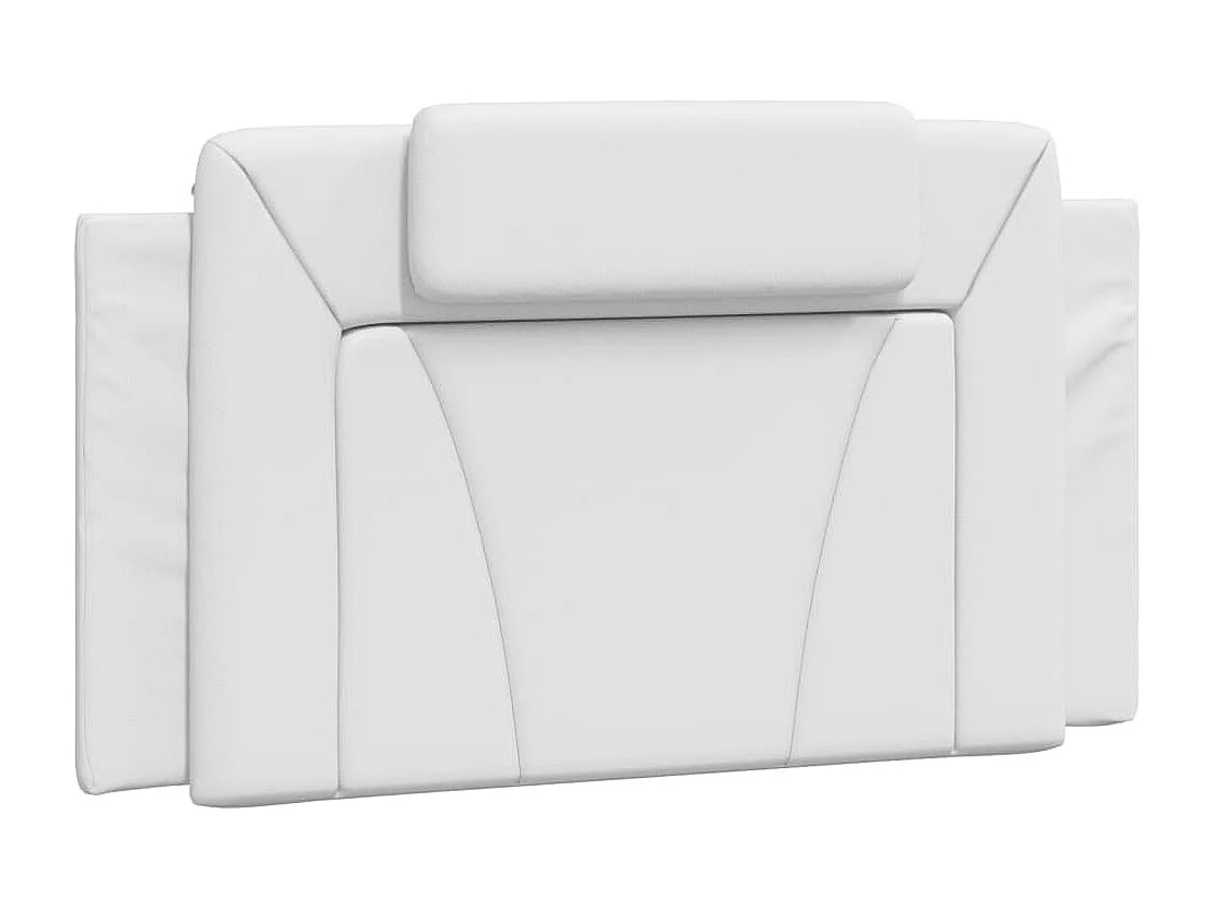 Lit avec matelas blanc 100x200 cm similicuir