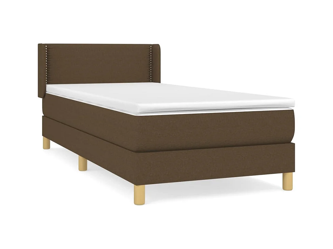 Lattenbodem met matras Donkerbruin 80x200 cm