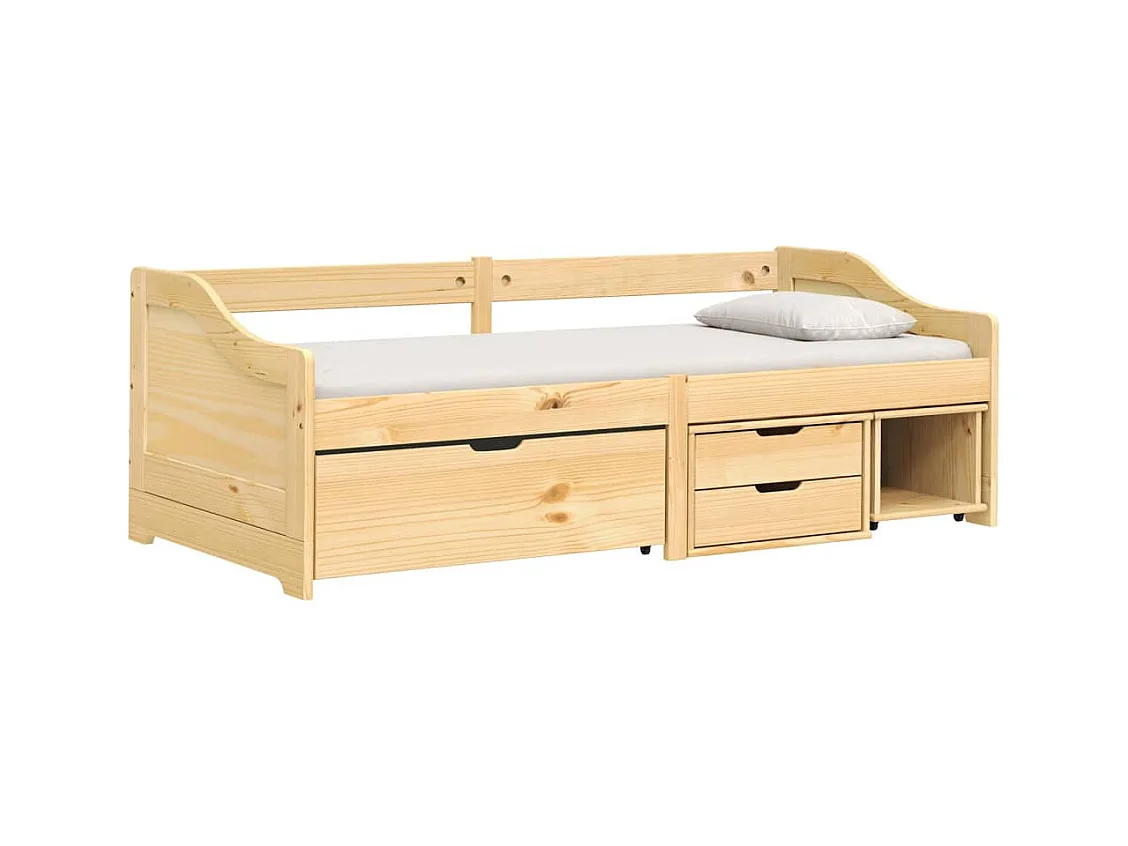 Dagbed met 3 lades zonder matras IRUN 90x200 cm