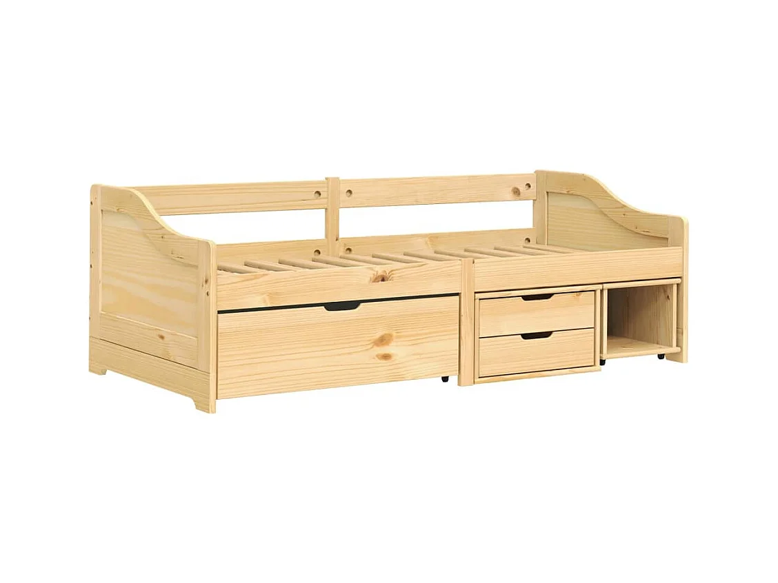 Dagbed met 3 lades zonder matras IRUN 90x200 cm