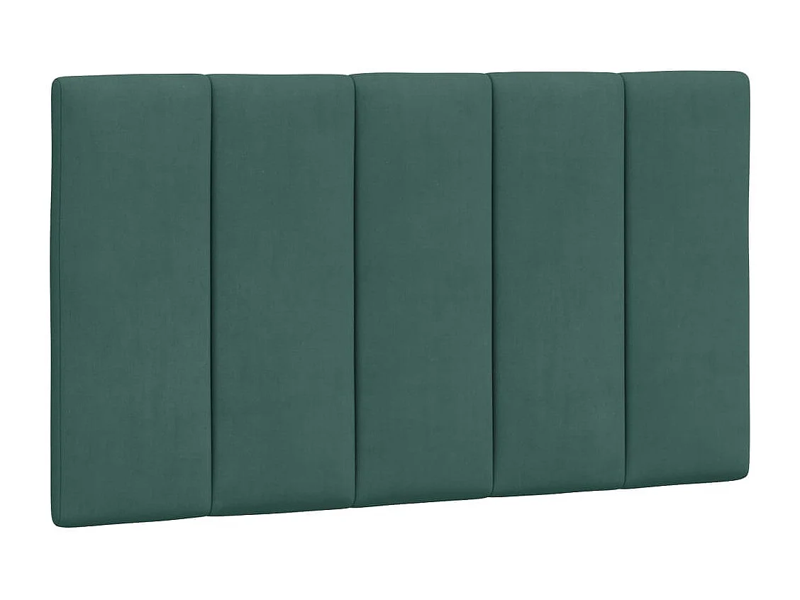 Lit avec matelas vert foncé 90x190 cm velours