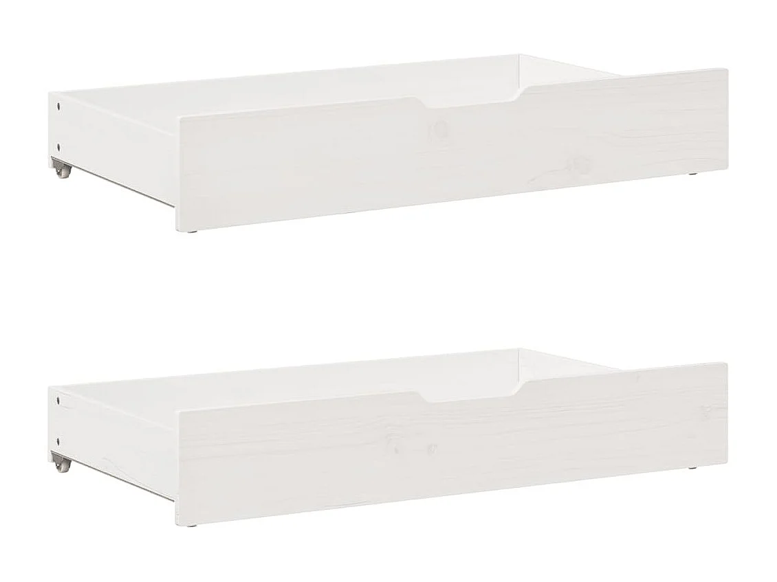 Divano letto con cassetti senza materasso 90x200 cm in legno massello