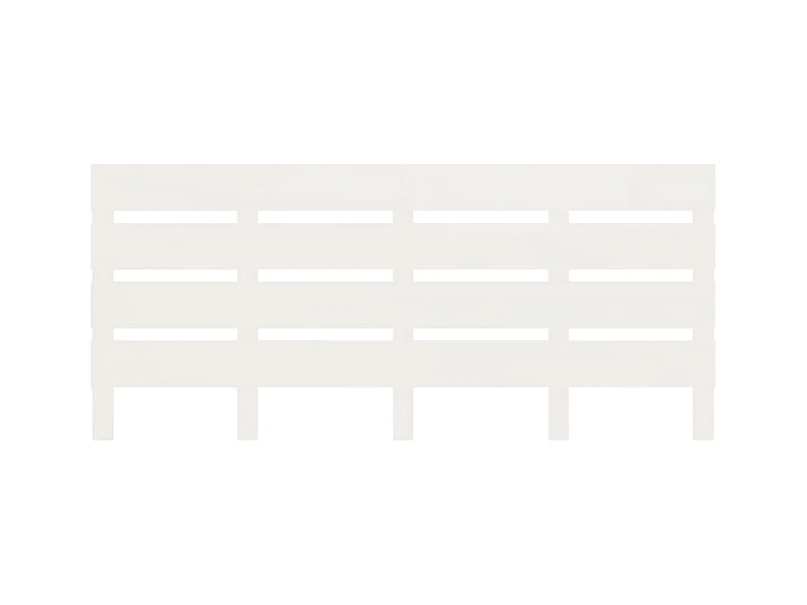 Bedframe zonder matras wit 140x200 cm massief grenenhout