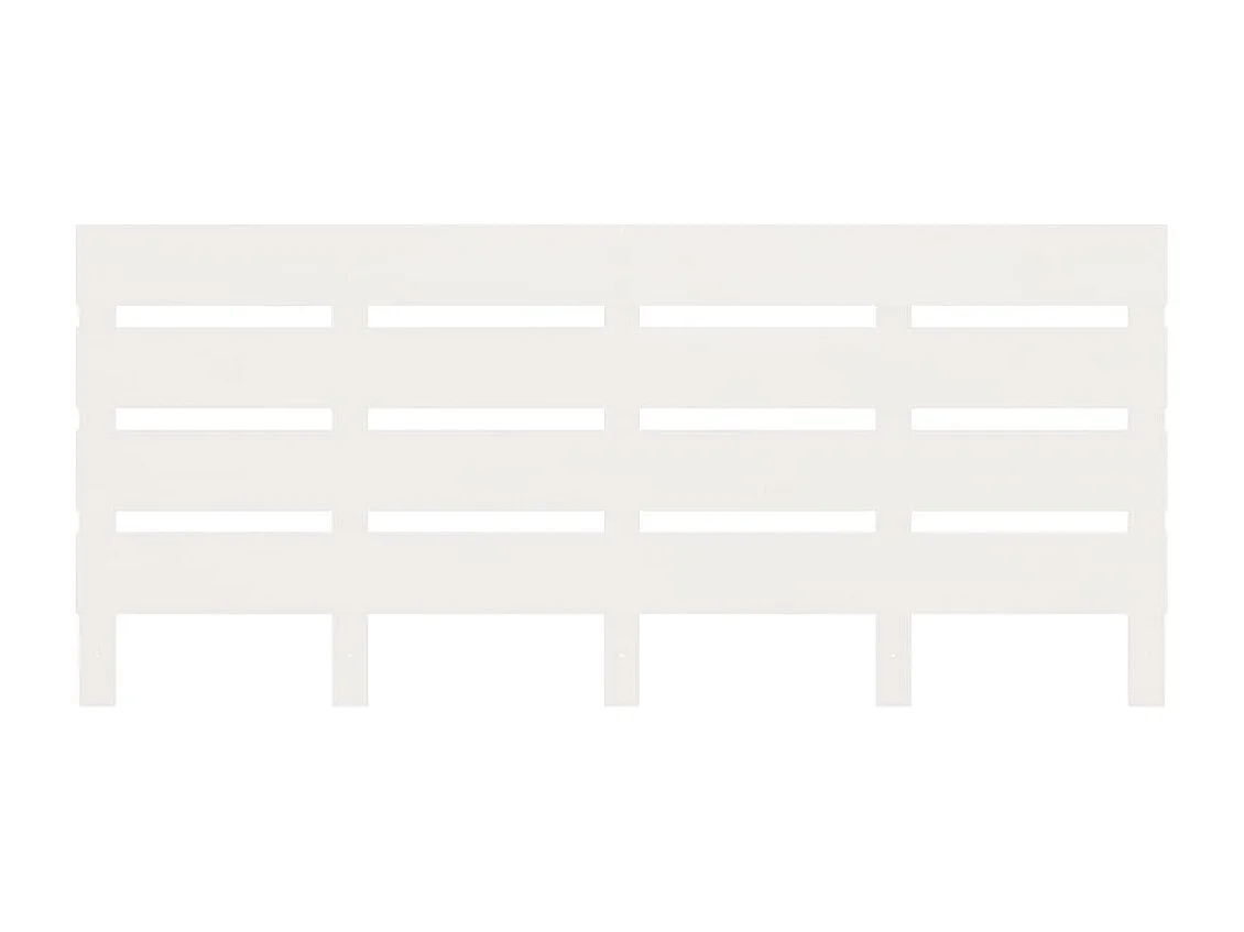 Cadre de lit sans matelas blanc 140x200 cm bois de pin massif