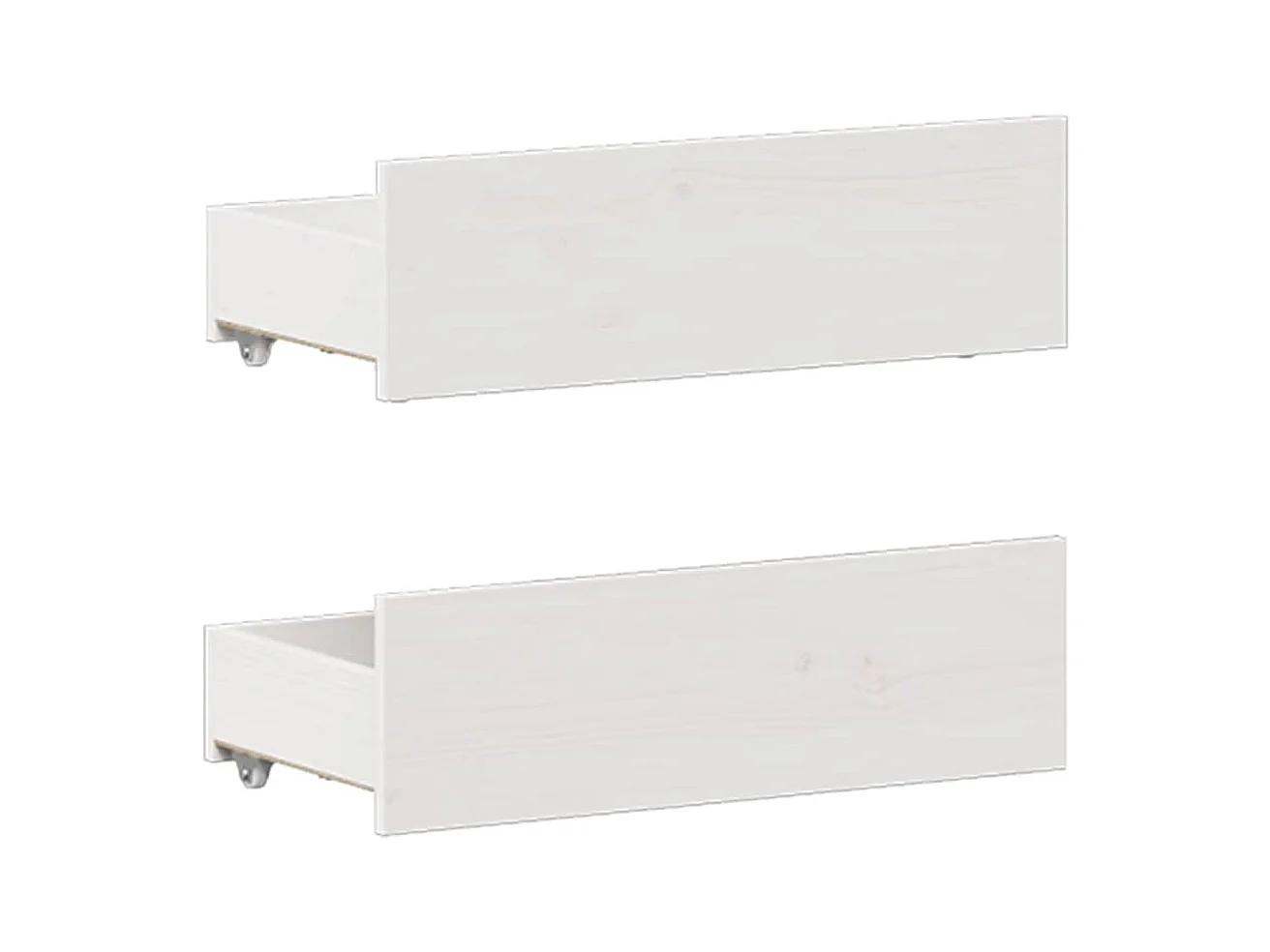 Bedframe zonder matras met wit hoofdbord 135x190 cm grenen