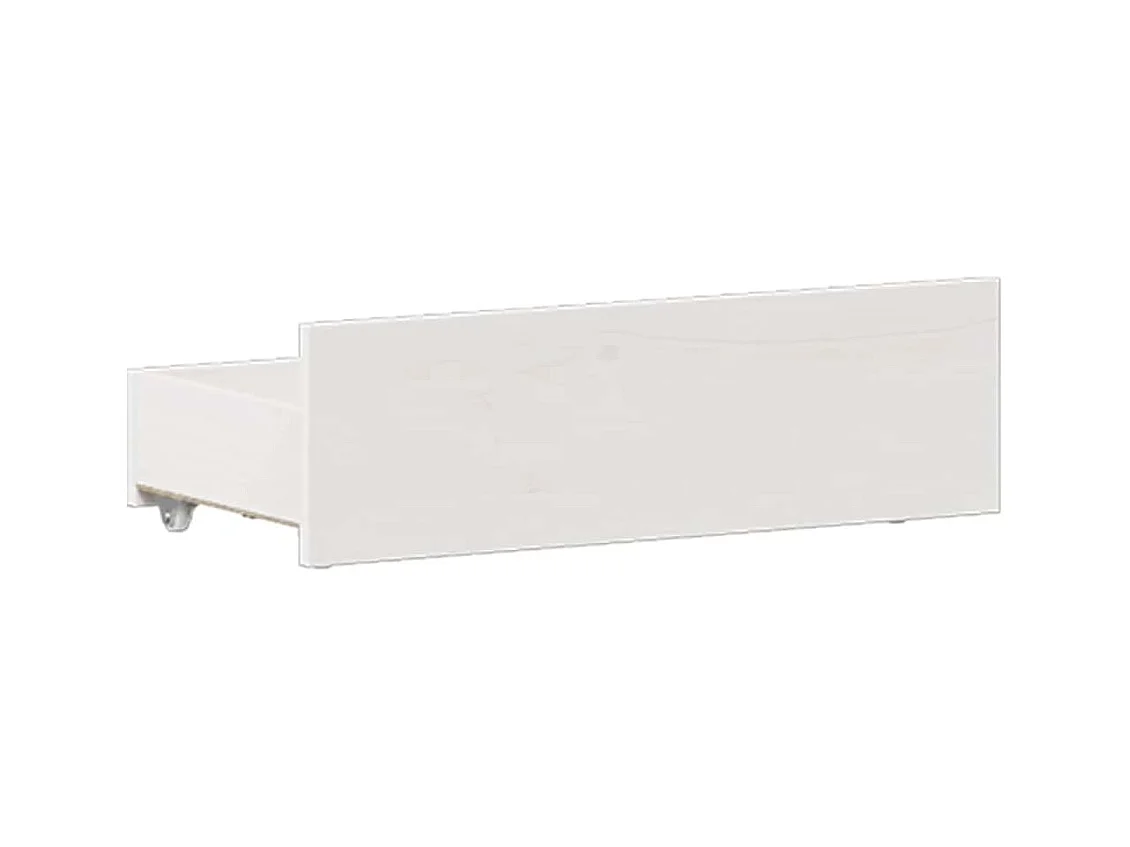 Bedframe zonder matras met wit hoofdbord 135x190 cm grenen