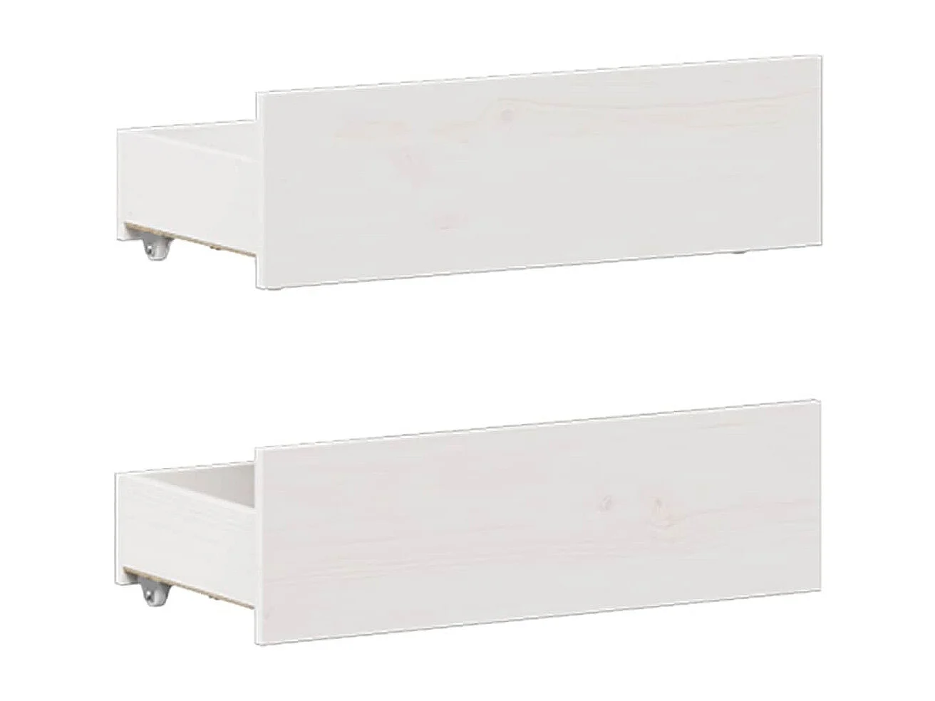 Struttura letto senza materasso con testiera bianca 135x190 cm pino