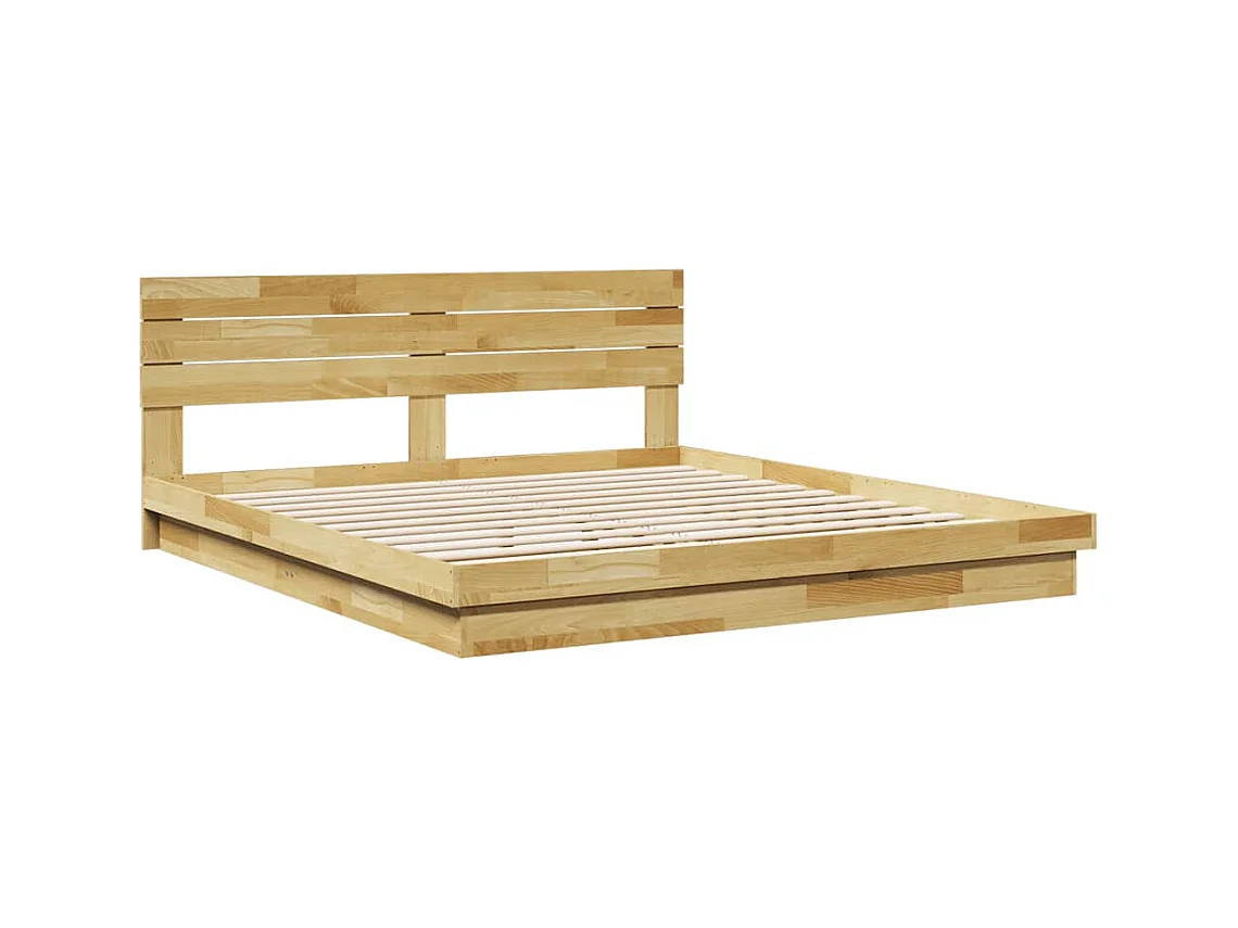 Struttura letto con testiera senza materasso 200 x 200 cm