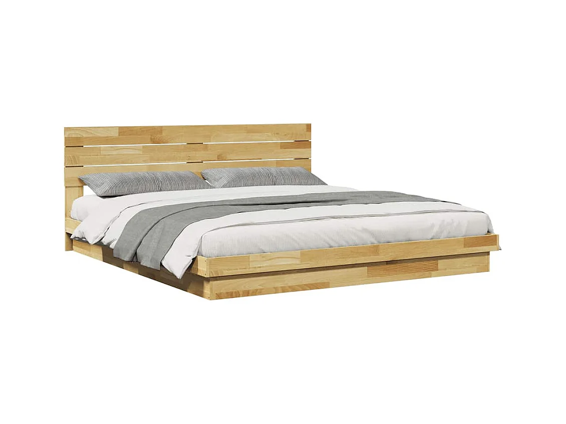 Struttura letto con testiera senza materasso 200 x 200 cm