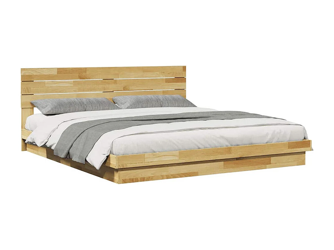 Struttura letto con testiera senza materasso 200 x 200 cm