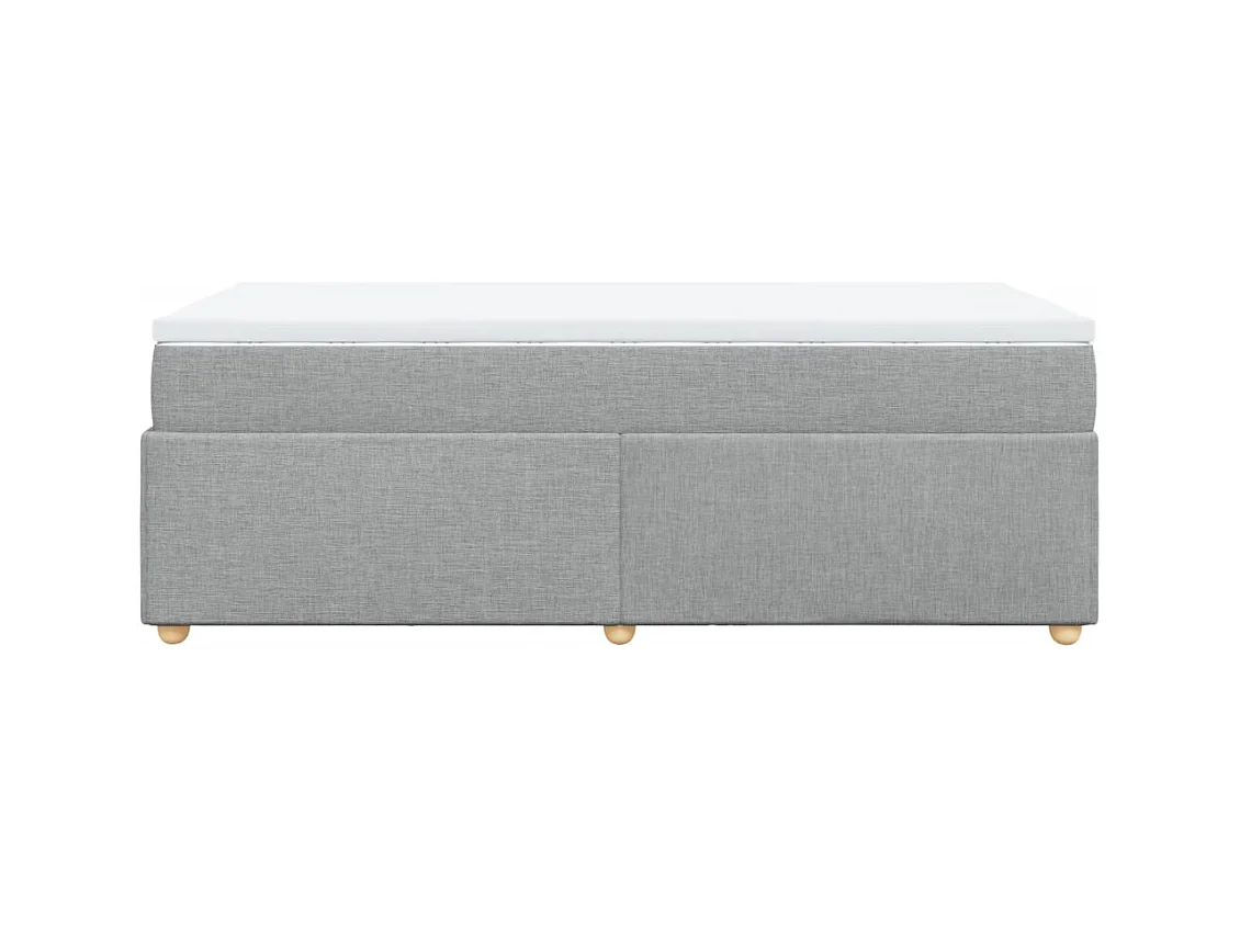 Lattenbodem met lichtgrijze matrasstof 80x200 cm