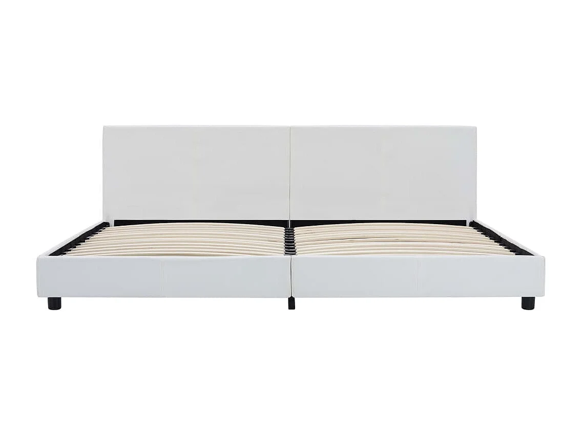 Cadre de lit Blanc Similicuir 180x200 cm