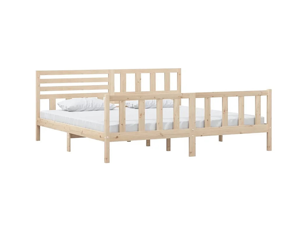 Struttura letto senza materasso in legno massello 200x200 cm