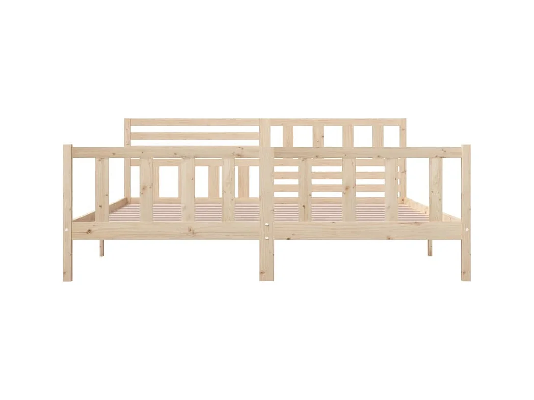 Struttura letto senza materasso in legno massello 200x200 cm