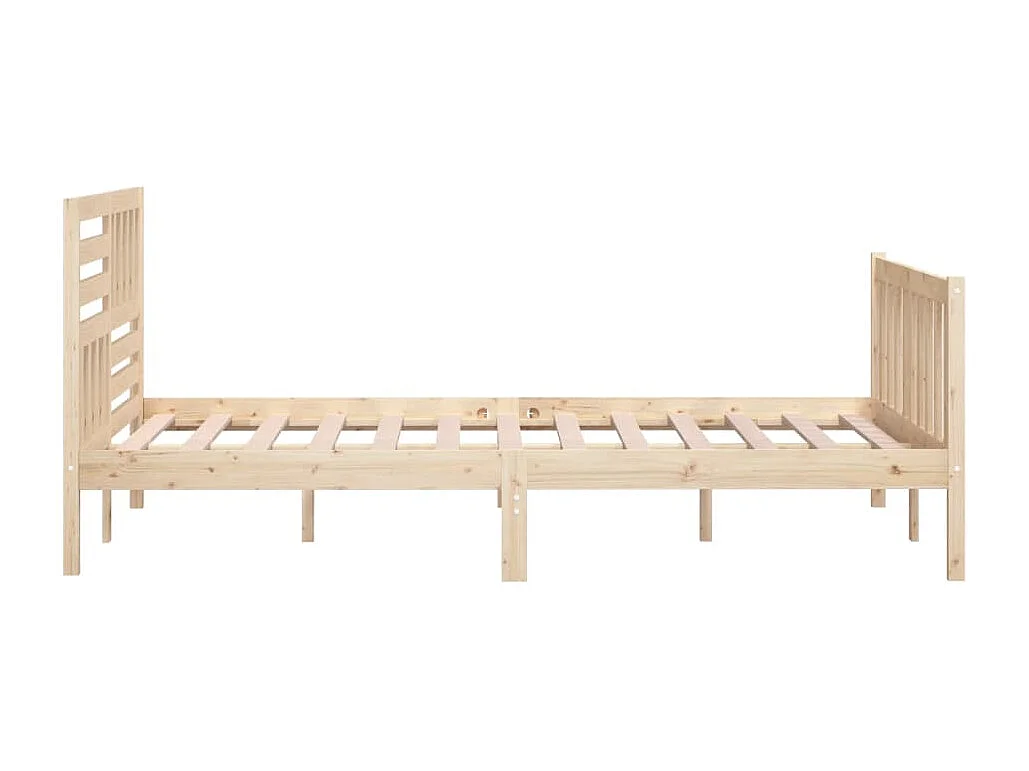 Struttura letto senza materasso in legno massello 200x200 cm