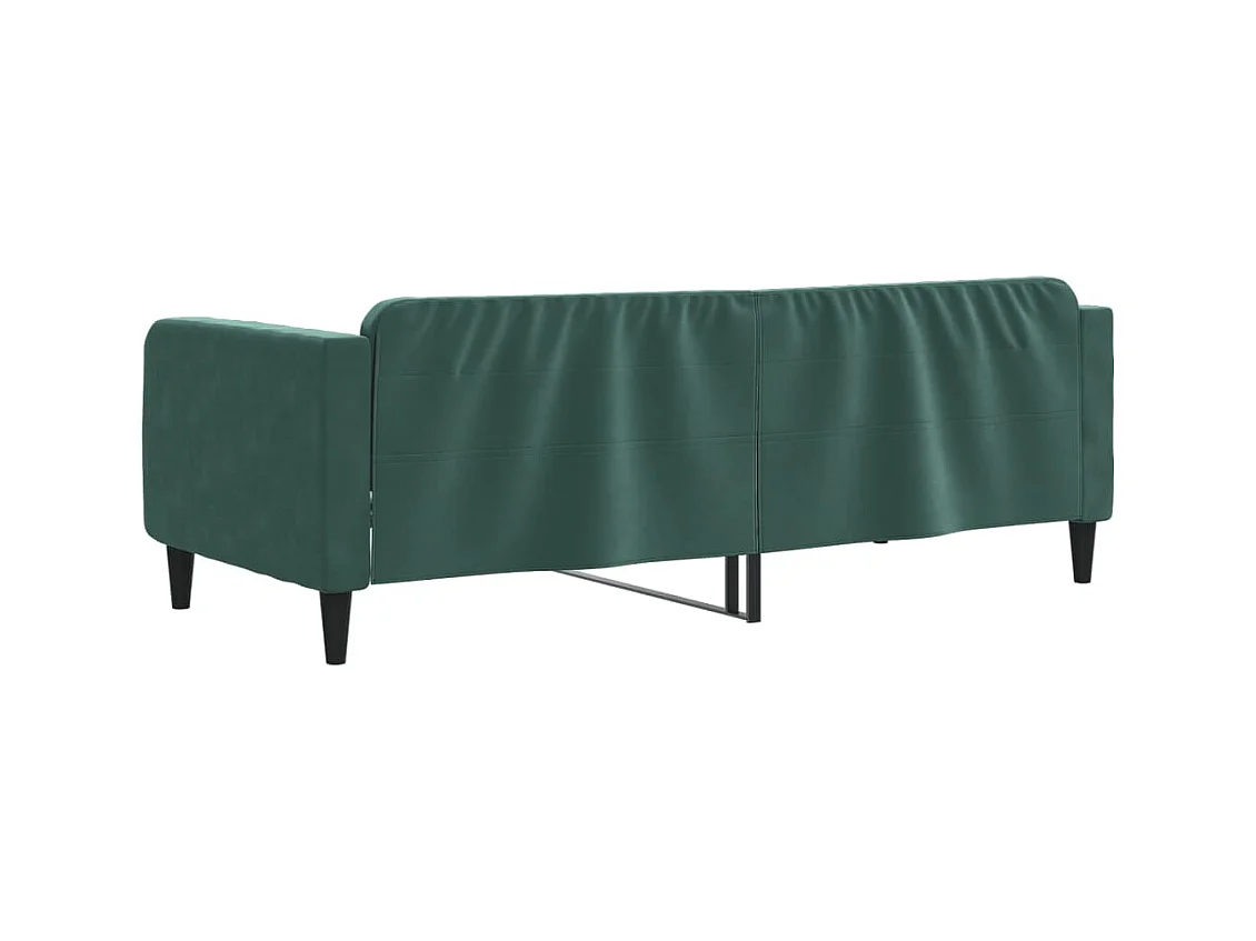 Lit de repos sans matelas vert foncé 100x200 cm velours