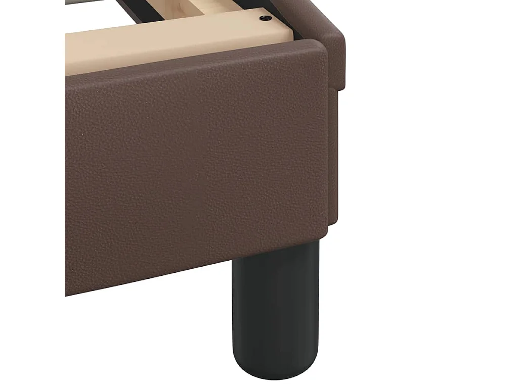 Bedframe zonder matras bruin 120x200 cm kunstleer
