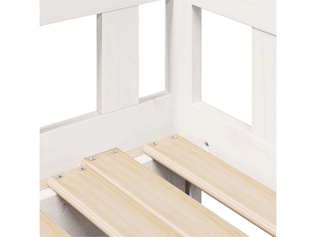 Dagbed met onderschuifbed en lades zonder matras wit 80x200cm