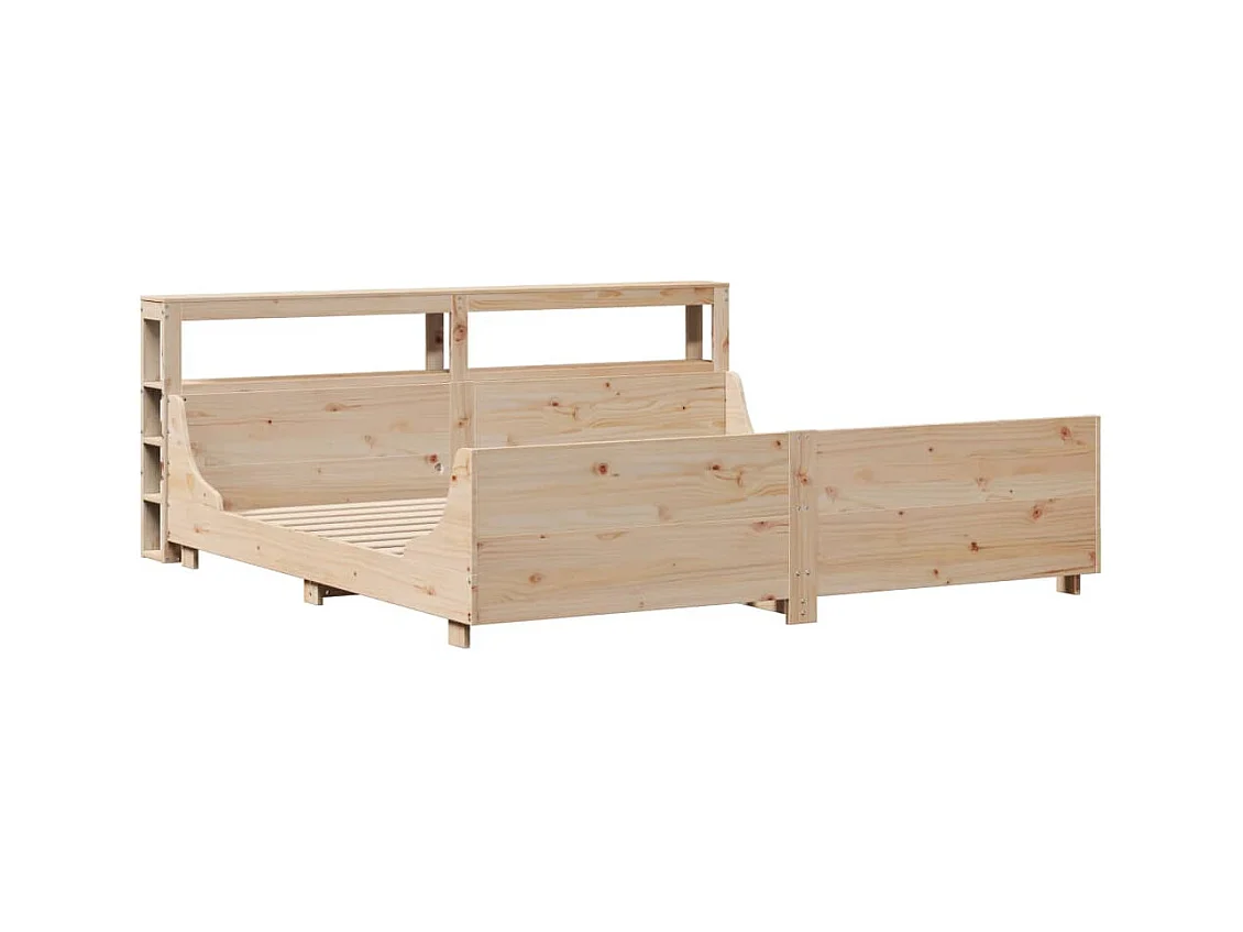 Struttura letto senza materasso 180x200 cm in legno massello di pino