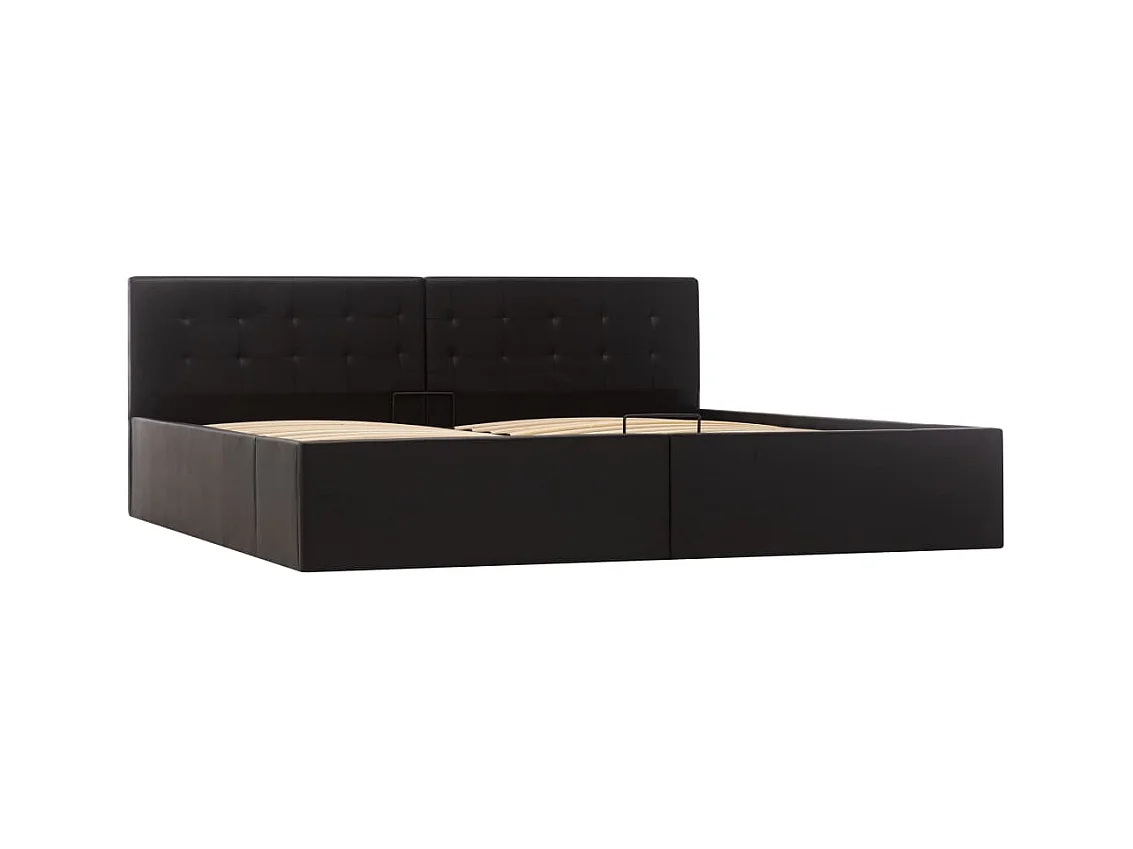 Struttura letto con contenitore idraulico Ecopelle 180x200 cm