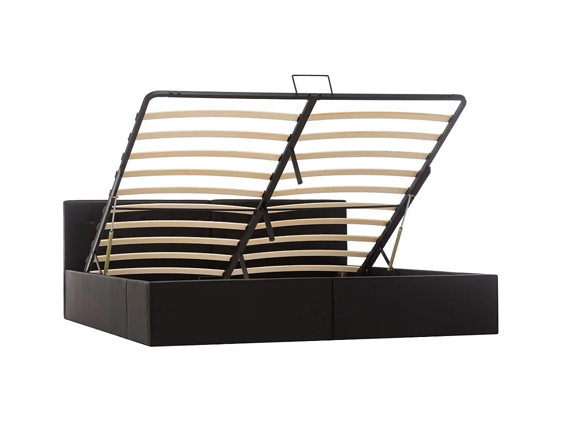 Struttura letto con contenitore idraulico Ecopelle 180x200 cm