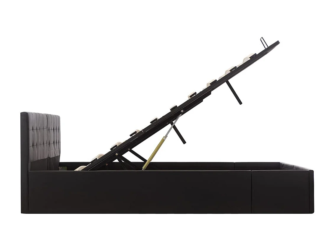 Bedframe met hydraulische opbergruimte Kunstleder 180x200 cm