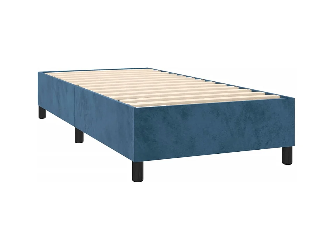 Lattenbodem met matras Donkerblauw 90x200 cm