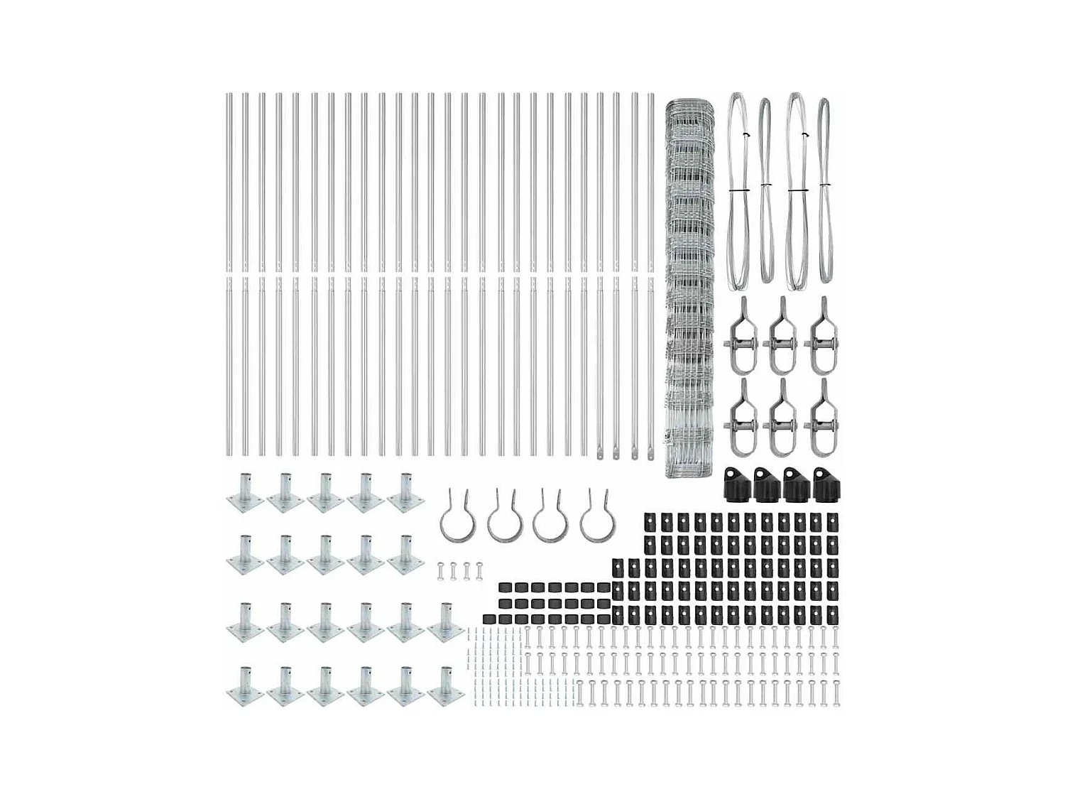 Struttura letto senza materasso in legno massello nero 200x200 cm