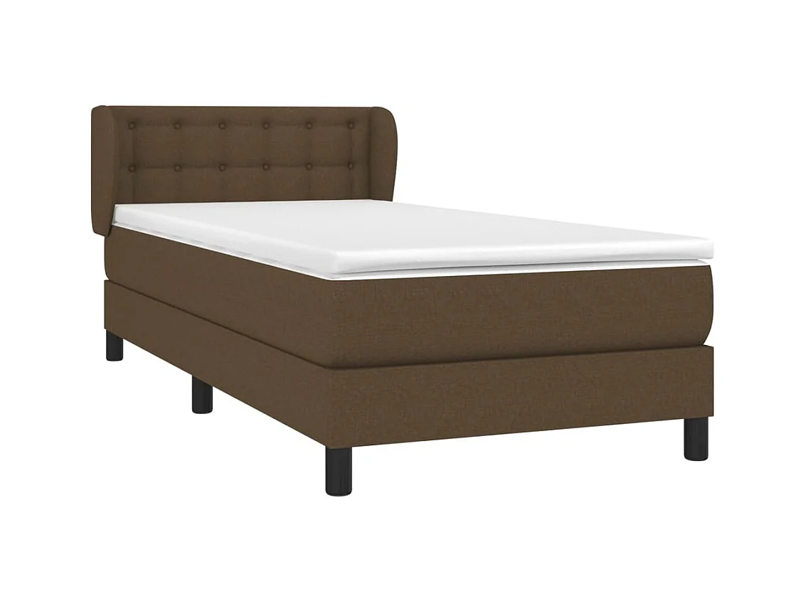 Lattenbodem met matras Donkerbruin 80x200 cm