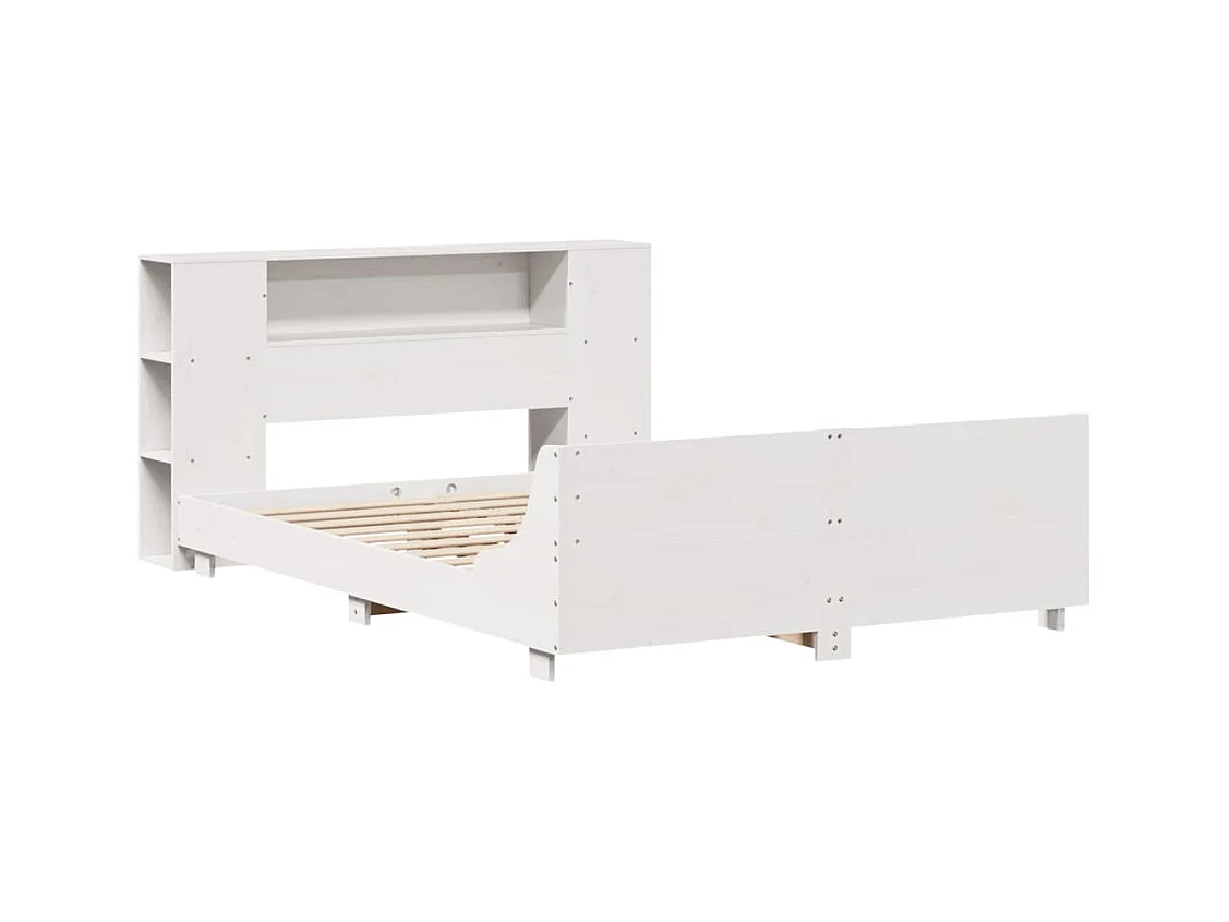 Bedframe zonder matras wit 160x200 cm massief grenenhout