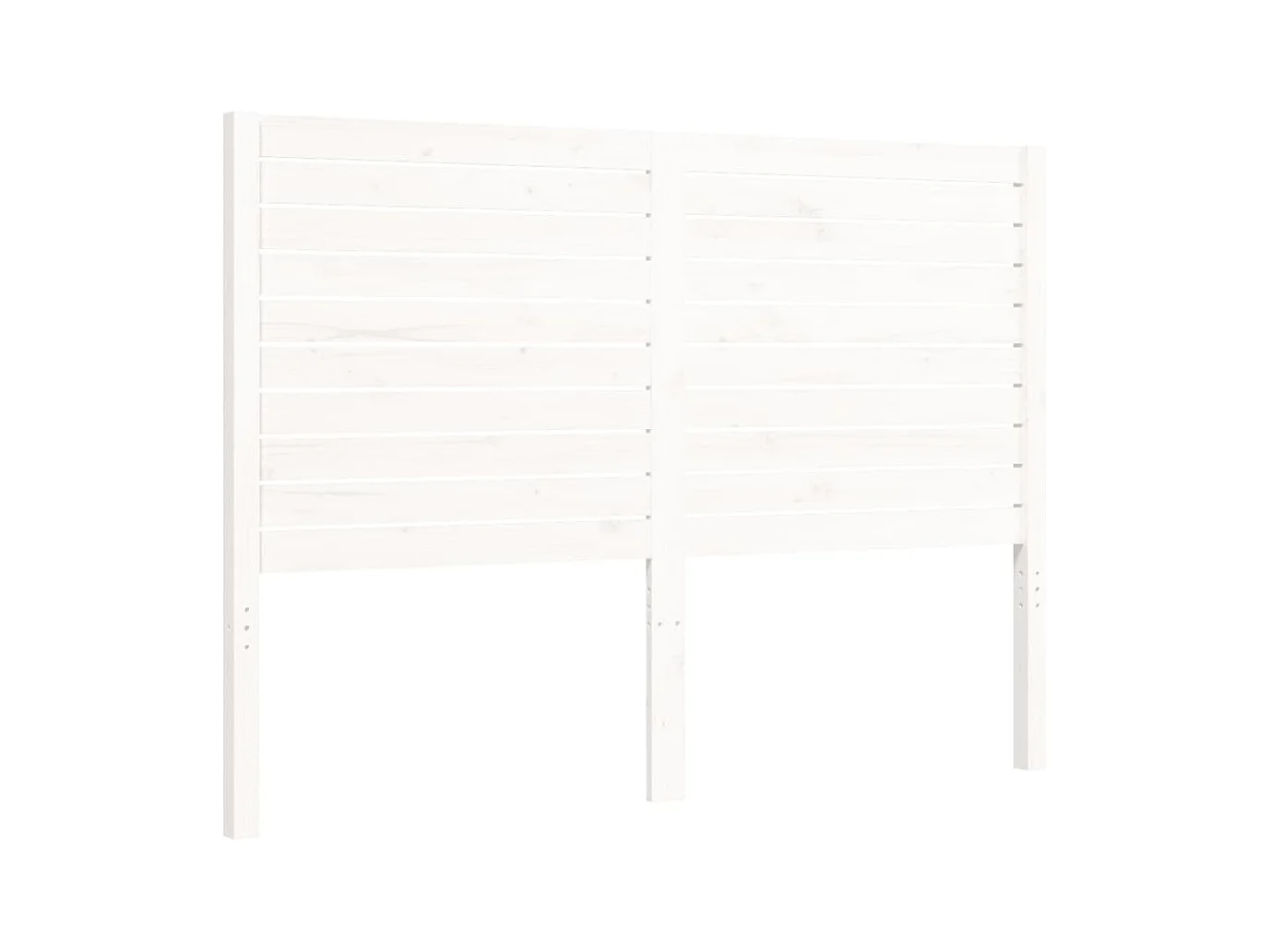 Struttura letto senza materasso in legno massello di pino bianco